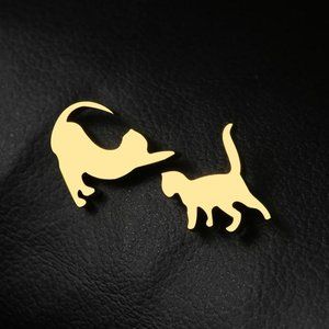 Korean Style Earrings "Cats"